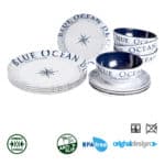 Brunner Melamin Campinggeschirr Set Blue Ocean Midday