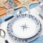 Brunner Melamin Campinggeschirr Set Blue Ocean Midday