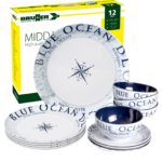 Brunner Melamin Campinggeschirr Set Blue Ocean Midday